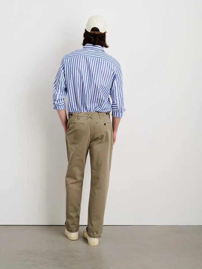 Men Alex Mill Pants Straight Leg Pant In Vintage Washed Chino Long Inseam Vintage Olive