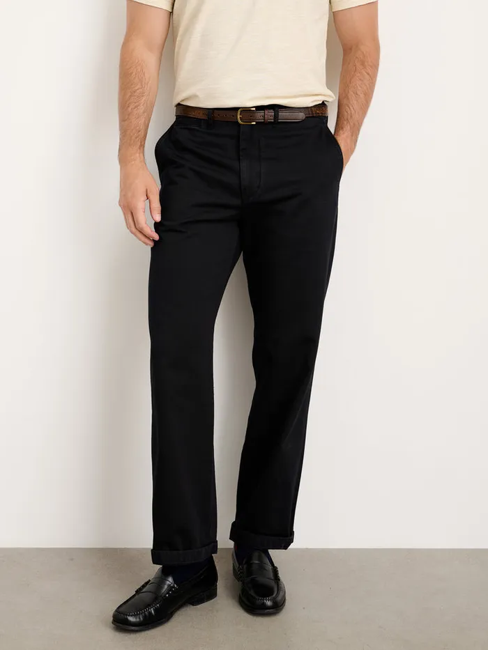 Men Alex Mill Pants Straight Leg Pant In Vintage Washed Chino Long Inseam Washed Black