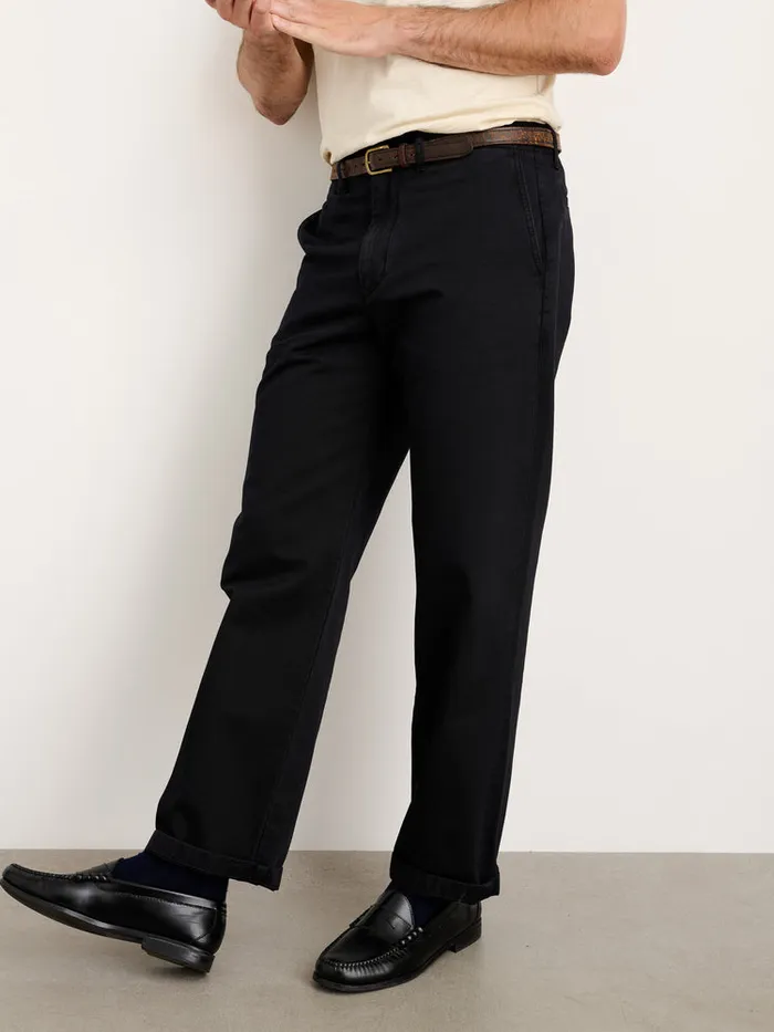 Men Alex Mill Pants Straight Leg Pant In Vintage Washed Chino Long Inseam Washed Black