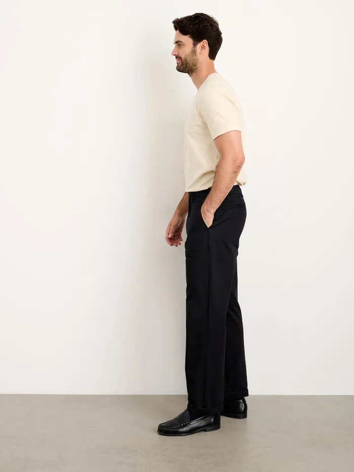 Men Alex Mill Pants Straight Leg Pant In Vintage Washed Chino Long Inseam Washed Black