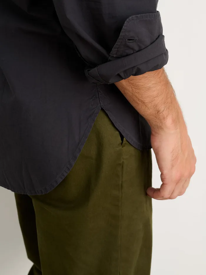 Men Alex Mill Shirts Easy Shirt In Paper Poplin Washed Black