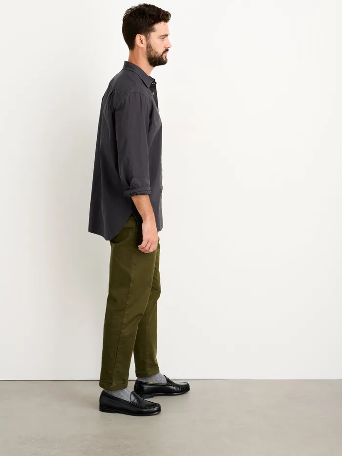 Men Alex Mill Shirts Easy Shirt In Paper Poplin Washed Black