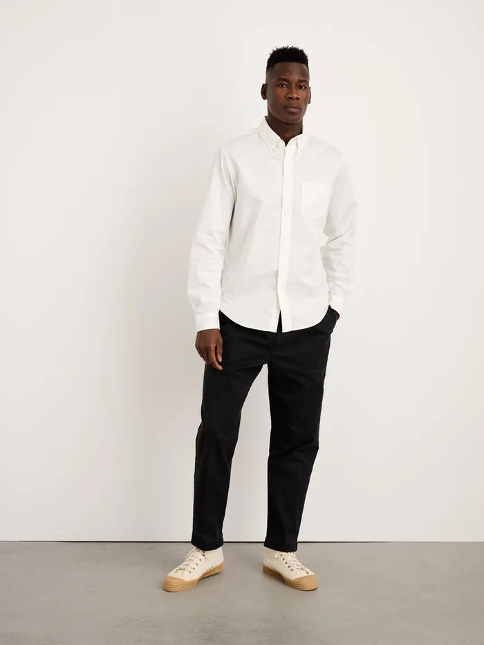 Men Alex Mill Shirts Mill Shirt In Paper Poplin White