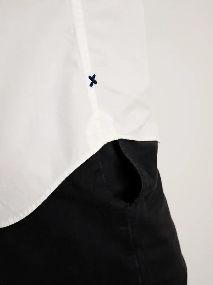 Men Alex Mill Shirts Mill Shirt In Paper Poplin White