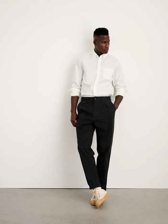 Men Alex Mill Shirts Mill Shirt In Paper Poplin White