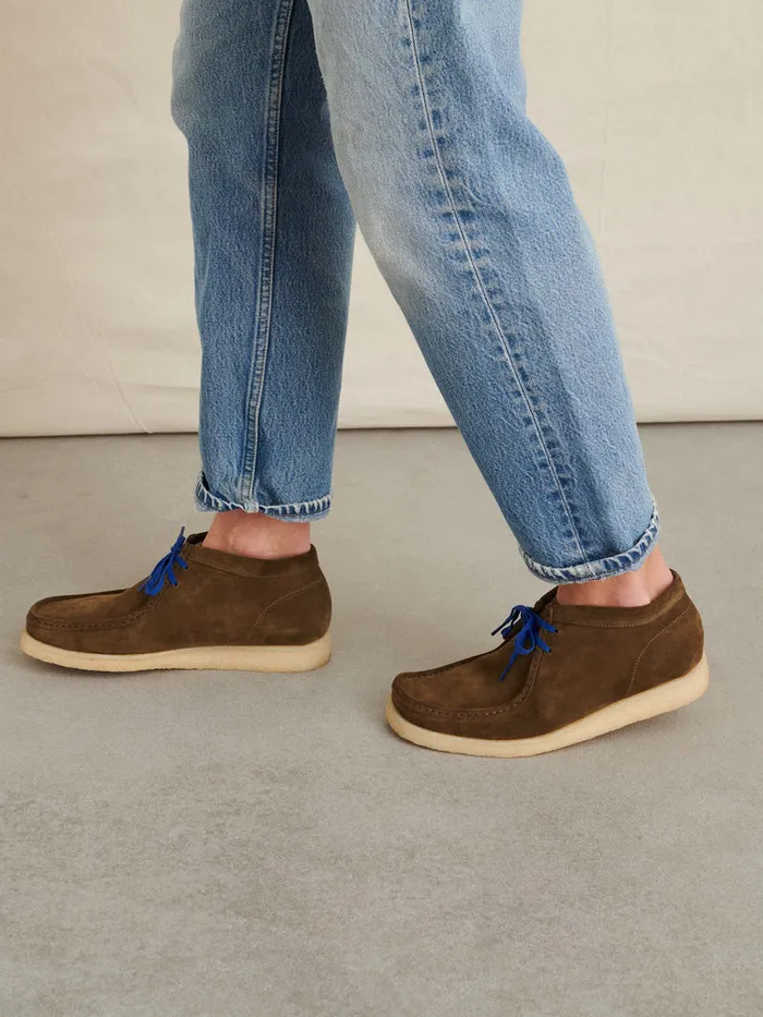 Men Alex Mill Shoes Padmore and Barnes Suede Boot Antilope
