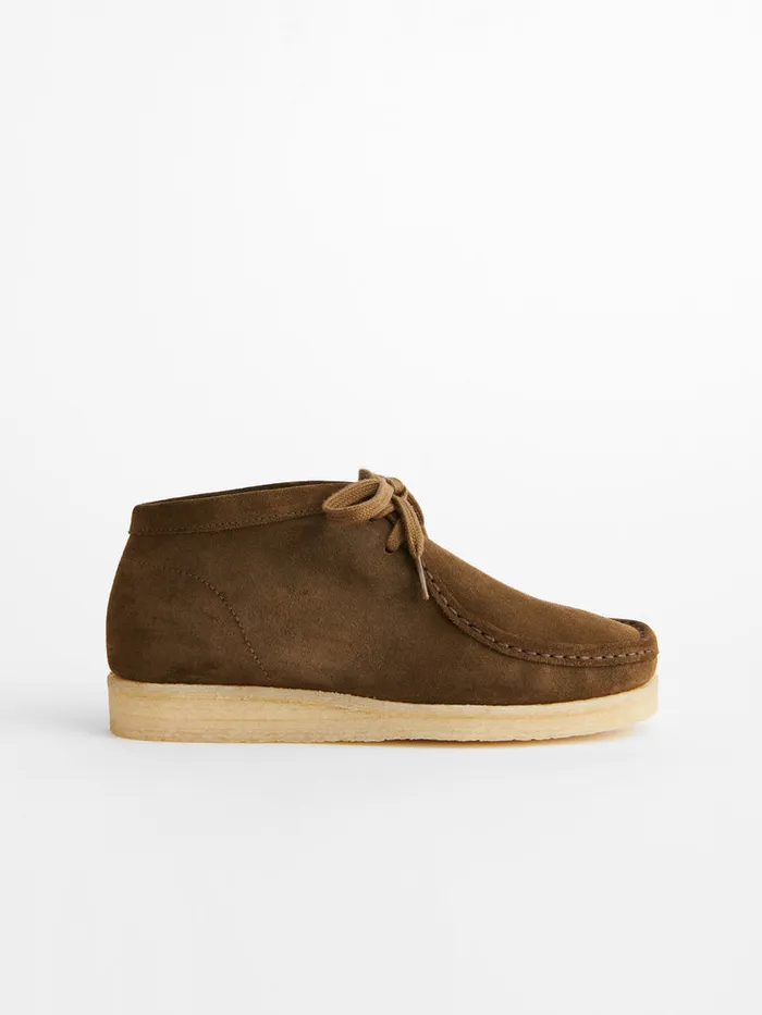 Men Alex Mill Shoes Padmore and Barnes Suede Boot Antilope