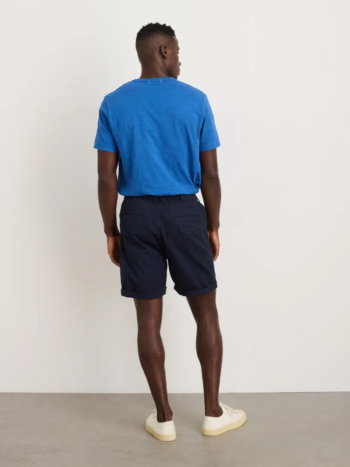 Men Alex Mill Shorts PullOn Button Fly Shorts Dark Navy