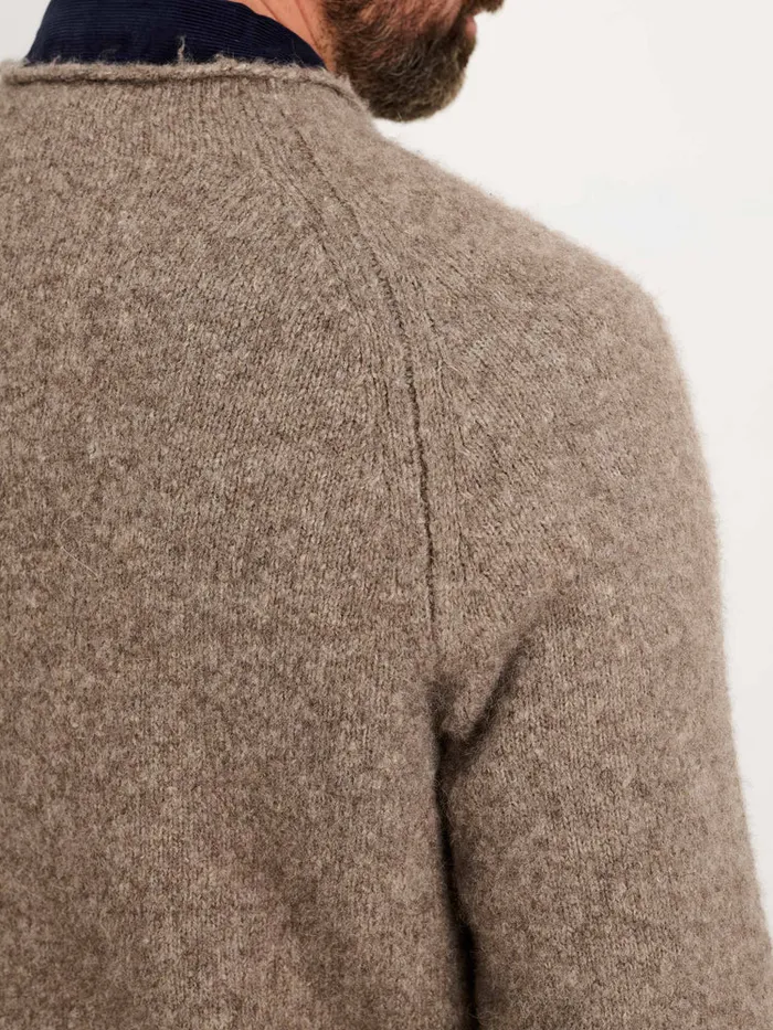 Men Alex Mill Sweaters Sweatshirts Alex Rollneck Sweater In Alpaca Chestnut
