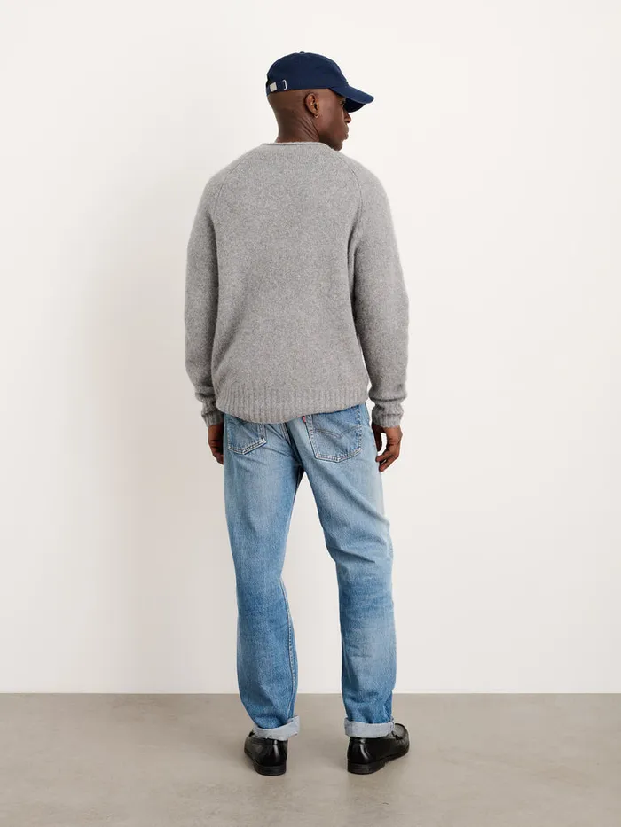Men Alex Mill Sweaters Sweatshirts Alex Rollneck Sweater In Alpaca Heather Grey