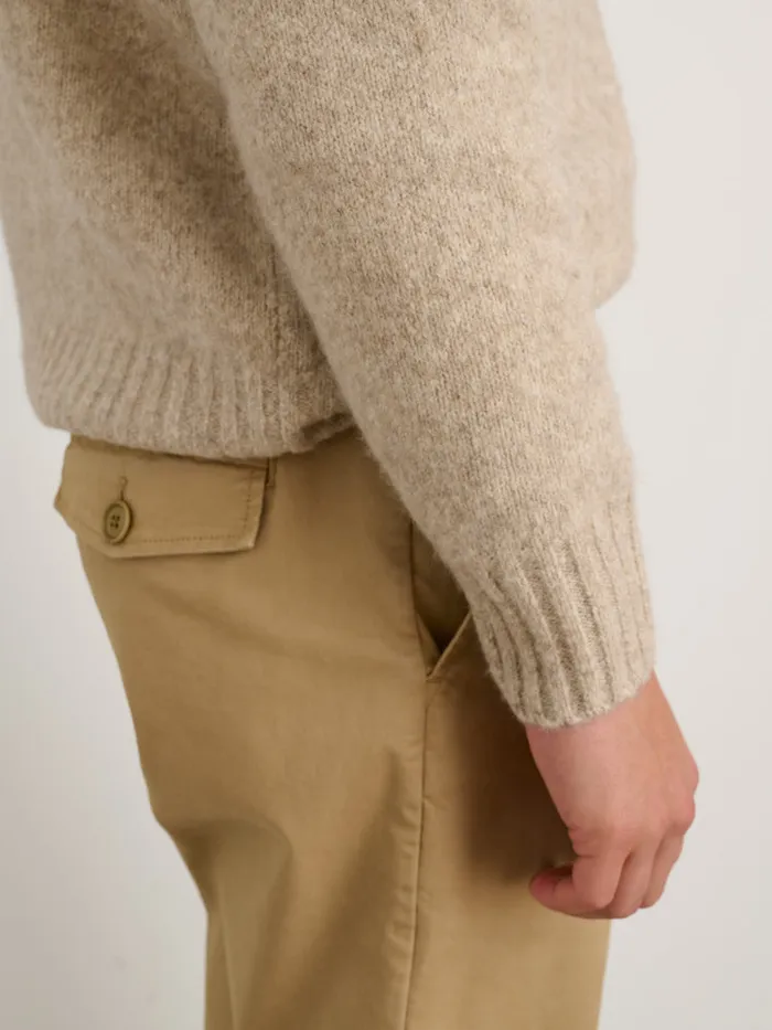 Men Alex Mill Sweaters Sweatshirts Alex Rollneck Sweater In Alpaca Oatmeal