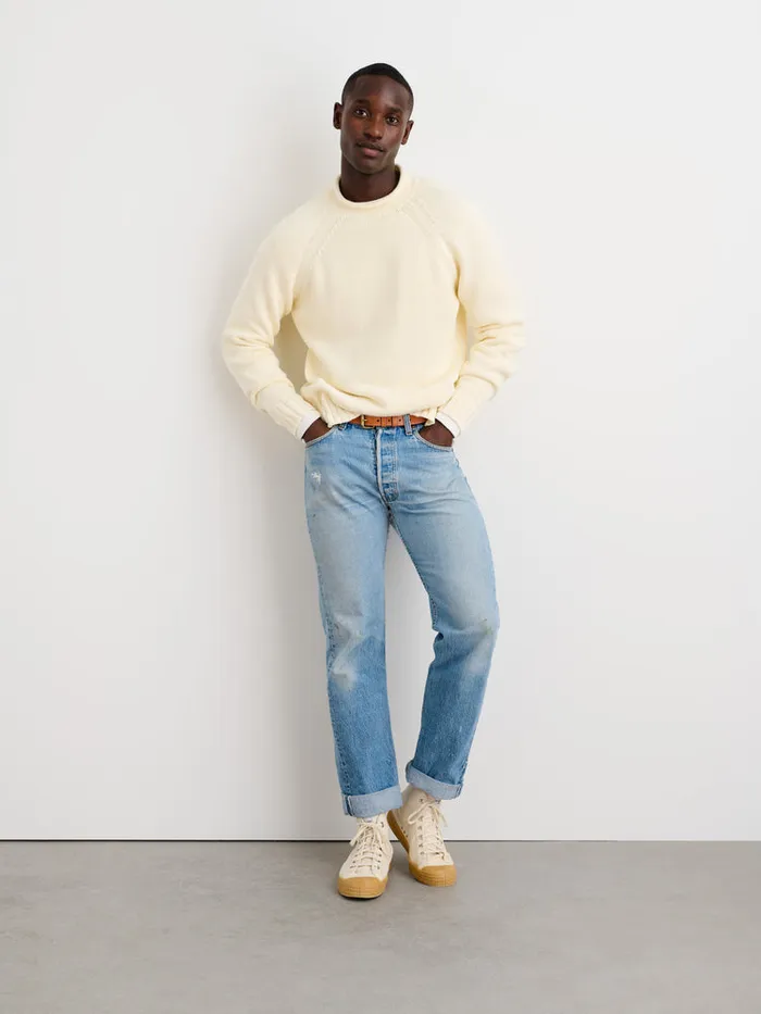 Men Alex Mill Sweaters Sweatshirts Alex Sweater Ivory