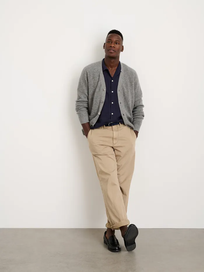 Men Alex Mill Sweaters Sweatshirts Cardigan In Lightweight Cashmere Heather Grey Men Alex Mill Sweaters Sweatshirts Cardigan In Lightweight Cashmere Heather Grey