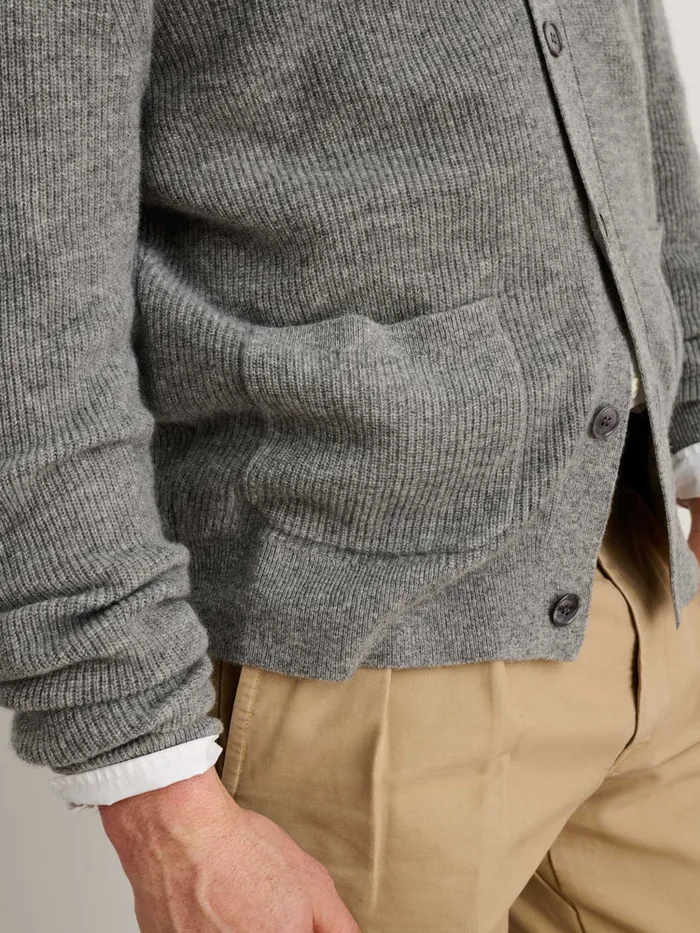 Men Alex Mill Sweaters Sweatshirts Cardigan In Lightweight Cashmere Heather Grey