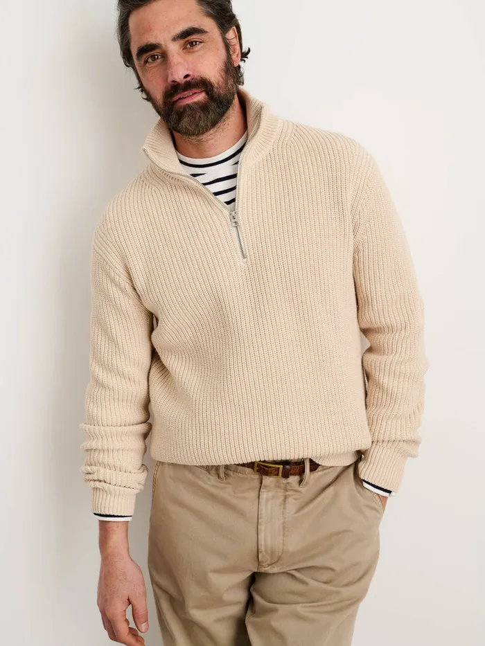 Men Alex Mill Sweaters Sweatshirts Half Zip Sweater In Chunky Cotton Men Alex Mill Sweaters Sweatshirts Half Zip Sweater In Chunky Cotton