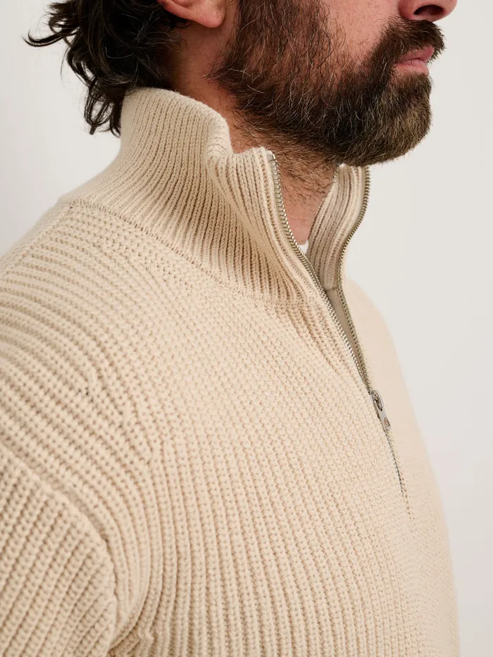 Men Alex Mill Sweaters Sweatshirts Half Zip Sweater In Chunky Cotton Men Alex Mill Sweaters Sweatshirts Half Zip Sweater In Chunky Cotton