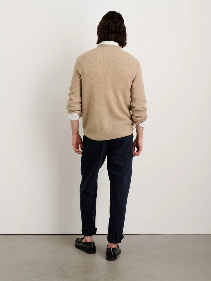 Men Alex Mill Sweaters Sweatshirts Jordan Sweater In Lightweight Cashmere Stone