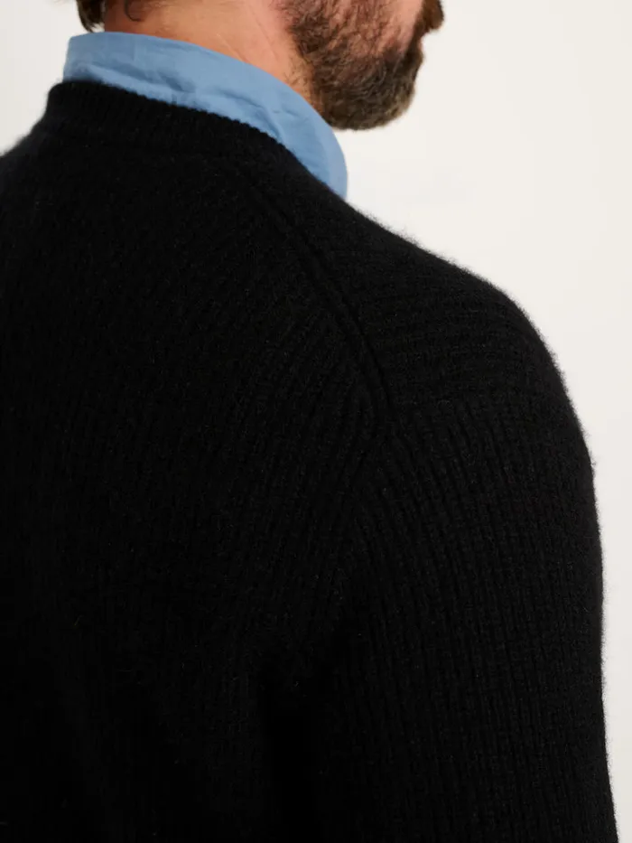Men Alex Mill Sweaters Sweatshirts Jordan Sweater In Washed Cashmere Black