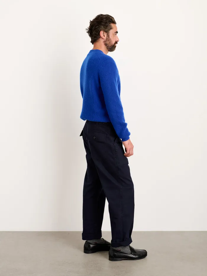 Men Alex Mill Sweaters Sweatshirts Jordan Sweater In Washed Cashmere Cobalt