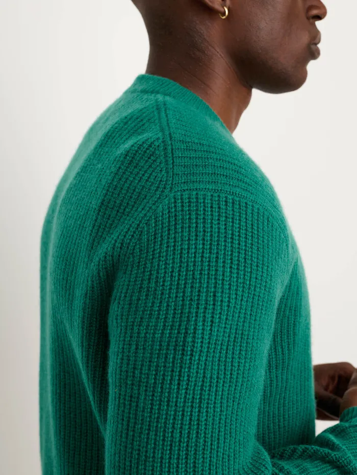 Men Alex Mill Sweaters Sweatshirts Jordan Sweater In Washed Cashmere Kelly Green