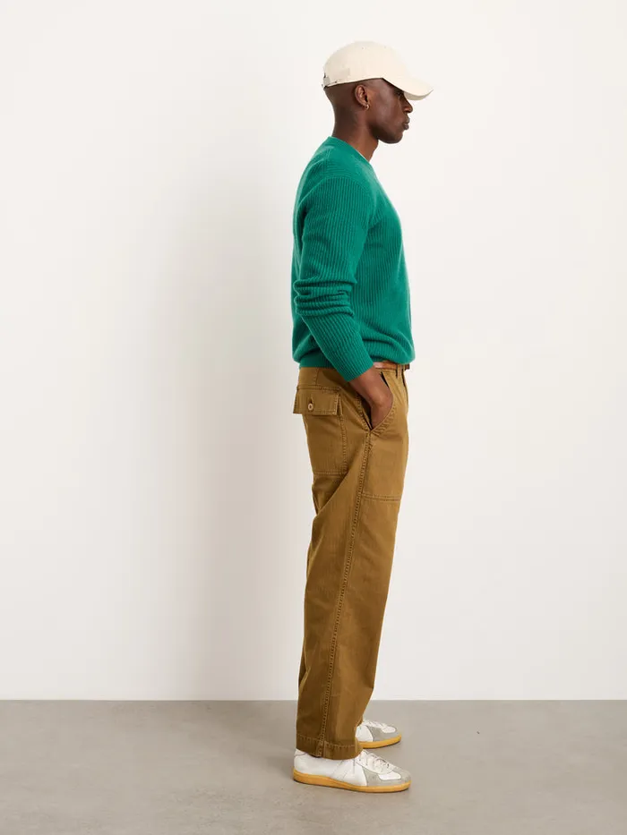 Men Alex Mill Sweaters Sweatshirts Jordan Sweater In Washed Cashmere Kelly Green