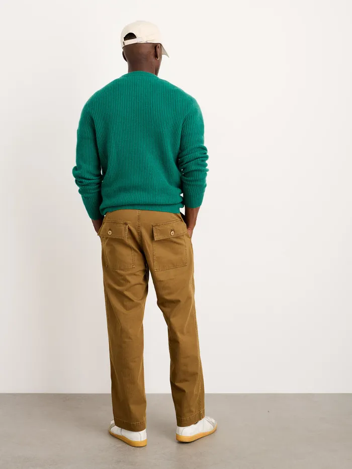 Men Alex Mill Sweaters Sweatshirts Jordan Sweater In Washed Cashmere Kelly Green