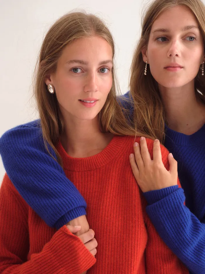 Men Alex Mill Sweaters Sweatshirts Jordan Sweater In Washed Cashmere Paprika