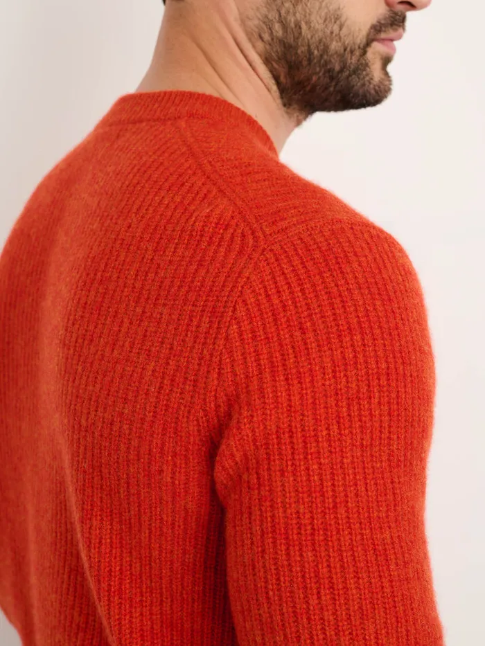 Men Alex Mill Sweaters Sweatshirts Jordan Sweater In Washed Cashmere Paprika
