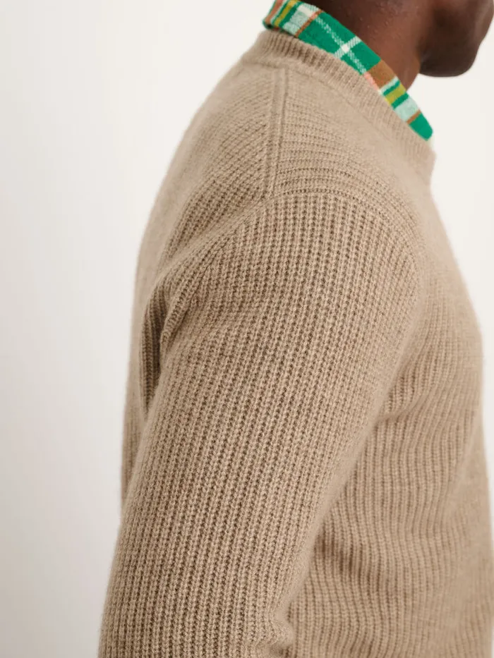 Men Alex Mill Sweaters Sweatshirts Jordan Sweater In Washed Cashmere Taupe
