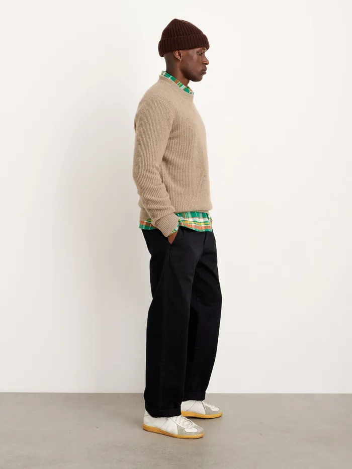 Men Alex Mill Sweaters Sweatshirts Jordan Sweater In Washed Cashmere Taupe