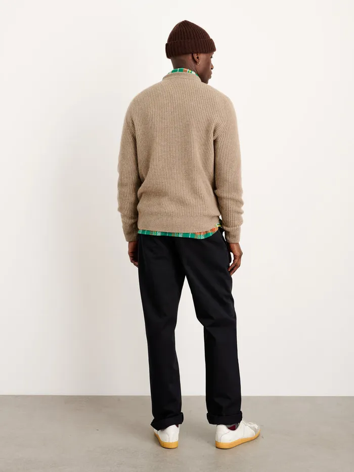 Men Alex Mill Sweaters Sweatshirts Jordan Sweater In Washed Cashmere Taupe