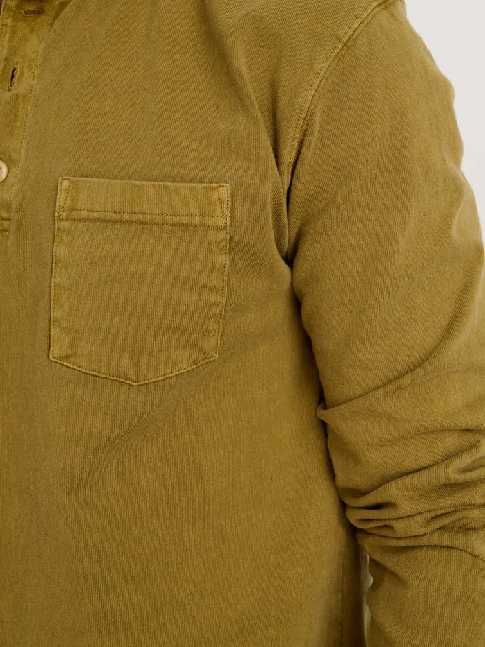Men Alex Mill Tees Polos Allan Henley In Heavyweight Jersey Khaki