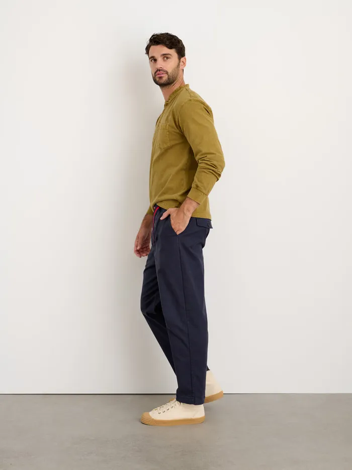 Men Alex Mill Tees Polos Allan Henley In Heavyweight Jersey Khaki