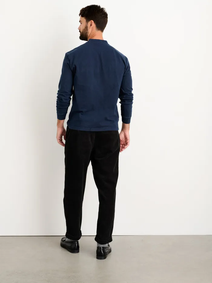 Men Alex Mill Tees Polos Allan Henley In Heavyweight Jersey Navy