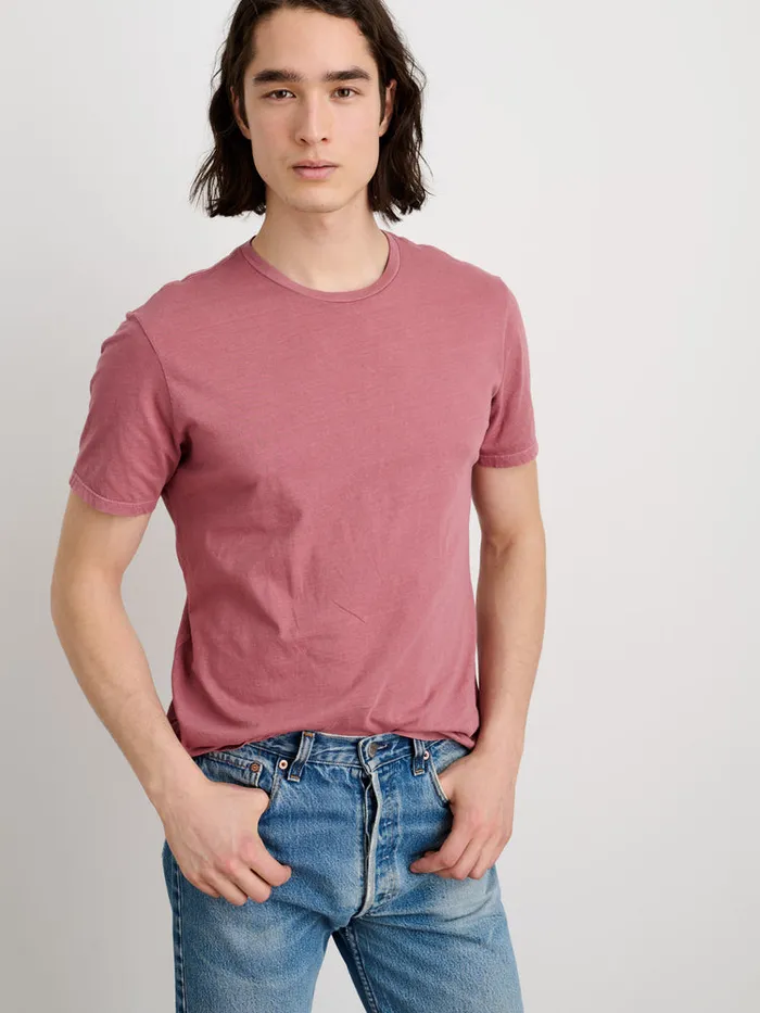 Men Alex Mill Tees Polos Lightweight Mercer Tee Currant