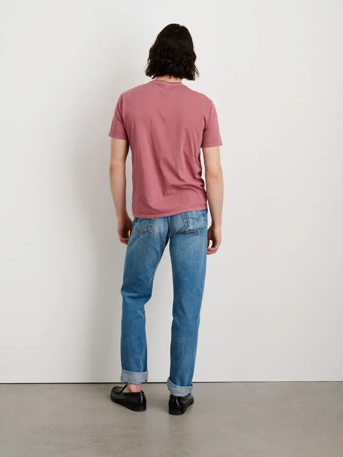 Men Alex Mill Tees Polos Lightweight Mercer Tee Currant