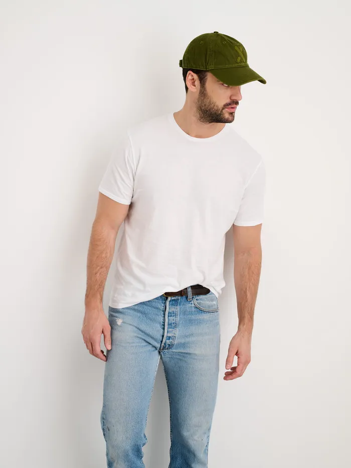 Men Alex Mill Tees Polos Lightweight Mercer Tee White
