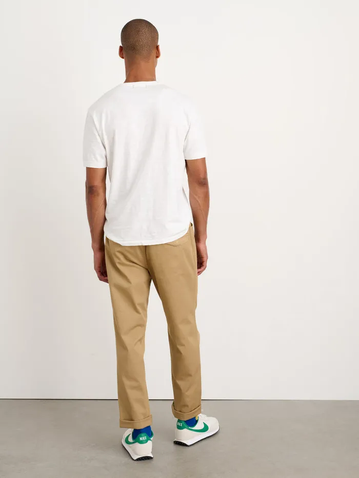 Men Alex Mill Tees Polos Standard Pocket Tee In Slub Cotton White