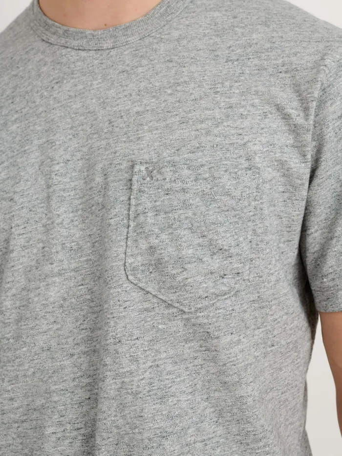 Men Alex Mill Tees Polos Standard Slub Cotton Pocket Tee Heather Grey