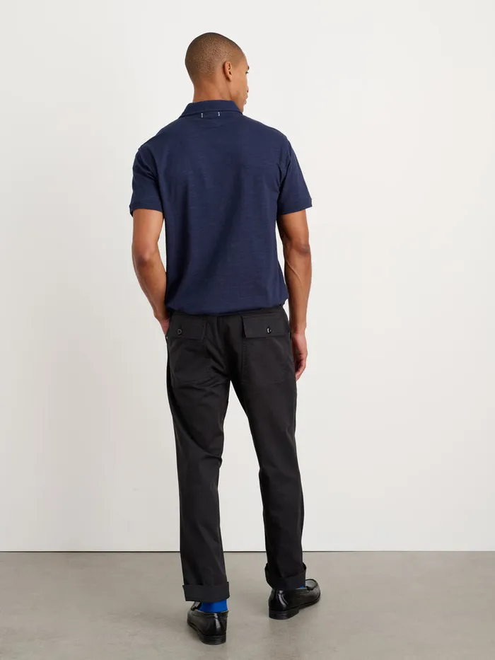 Men Alex Mill Tees Polos Standard Slub Cotton Polo Navy