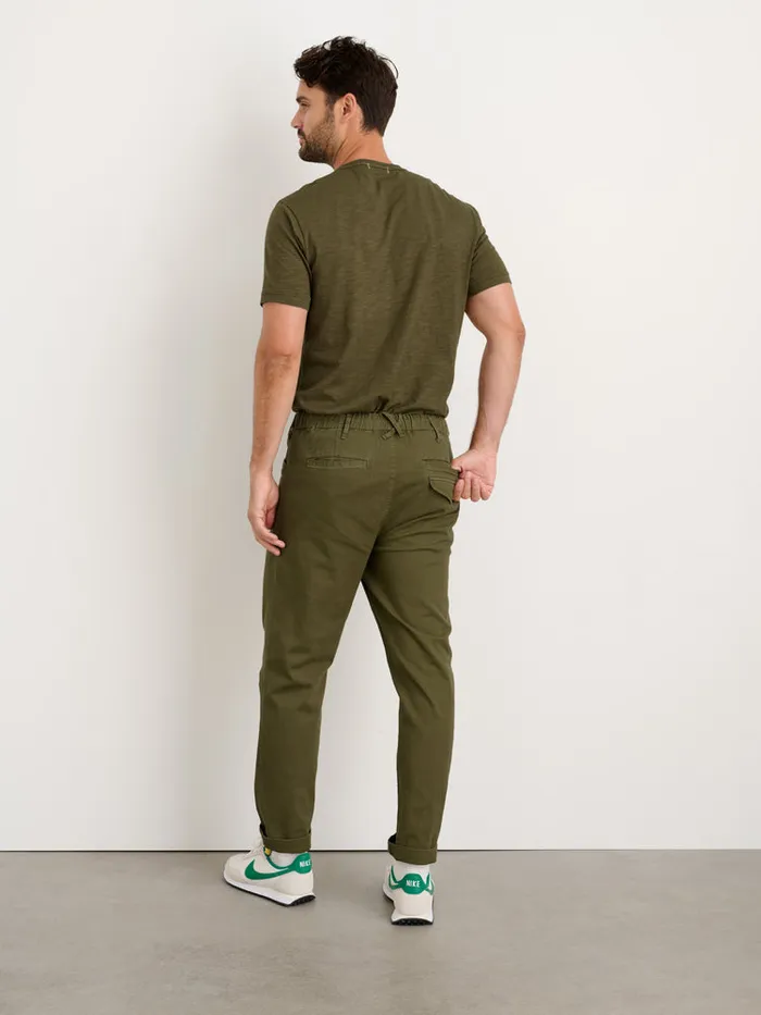 Men Alex Mill Tees Polos Standard T Shirt In Slub Cotton Faded Deep Olive