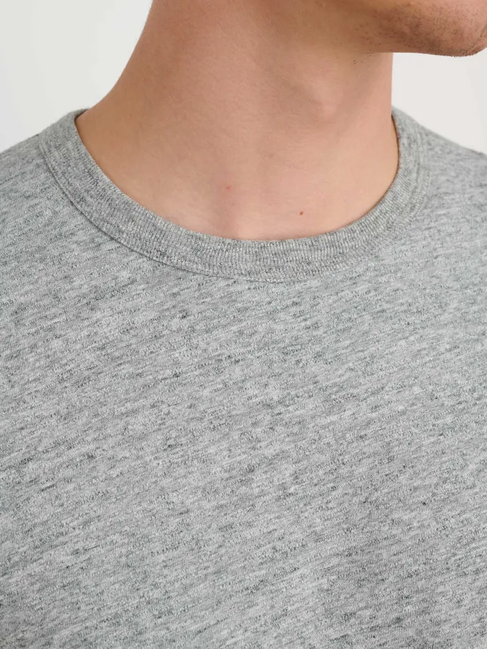 Men Alex Mill Tees Polos Standard TShirt In Slub Cotton Heather Grey