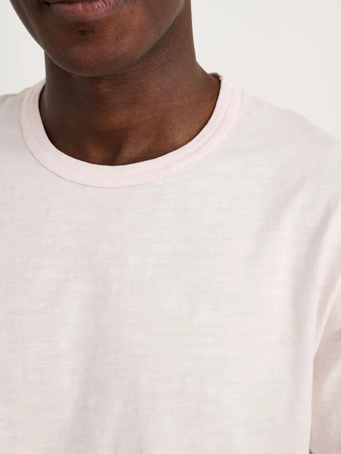 Men Alex Mill Tees Polos Standard T Shirt In Slub Cotton Rose Water