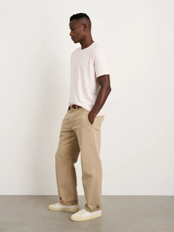 Men Alex Mill Tees Polos Standard T Shirt In Slub Cotton Rose Water