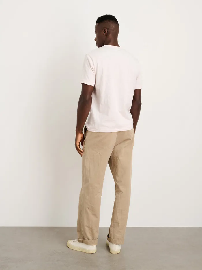 Men Alex Mill Tees Polos Standard T Shirt In Slub Cotton Rose Water