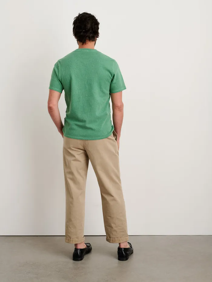 Men Alex Mill Tees Polos Vintage Wash Pocket Tee Pine Green