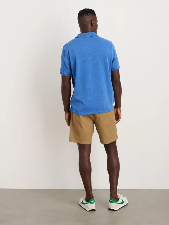 Men Alex Mill Tees Polos Vintage Wash Polo Washed Cobalt