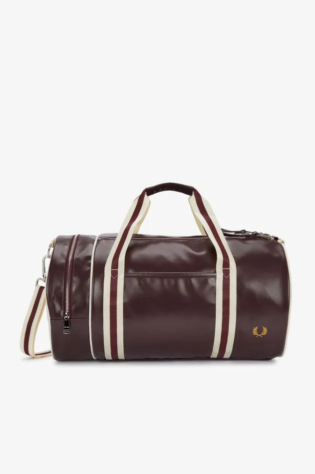Men Bags Fred Perry Barrel Bag Oxbloodecru