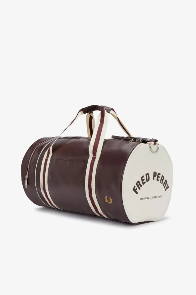 Men Bags Fred Perry Barrel Bag Oxbloodecru
