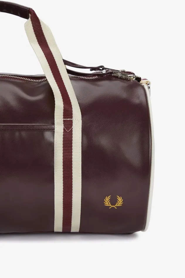 Men Bags Fred Perry Barrel Bag Oxbloodecru